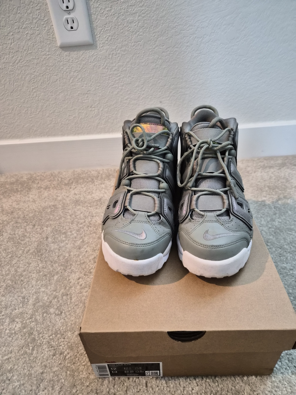 Nike Olive Green and White Casual Sneakers